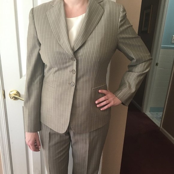 Tahari Cocoa Pantsuit - Picture 1 of 1